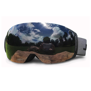 Lunettes de sport pour la neige avec lentilles polarisées interchangeables, lunettes de sécurité pour le snowboard, lunettes de <span class=keywords><strong>ski</strong></span> magnétiques avec protection <span class=keywords><strong>UV400</strong></span>, logo personnalisé - Product Image 1