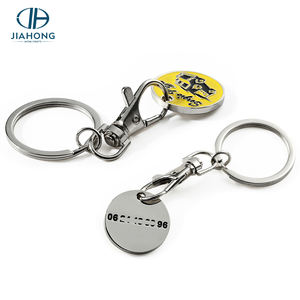 Caddie de supermarché, jeton, défi, pièce de monnaie, porte-clés, émail souple, métal, pièce de monnaie, porte-clés personnalisé - Product Image 1