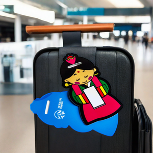 Étiquette de bagage en PVC rigide personnalisée avec impression par sublimation, fabrication directe usine, impression offset, sangle en plastique vierge pour usage personnalisé - Product Image 2