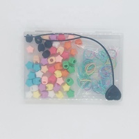 Nouveaux 50 Pièces Perles de Cheveux en Silicone Doux Étoile Papillon Cœur Poney pour Tresses Enfants et Dreadlocks