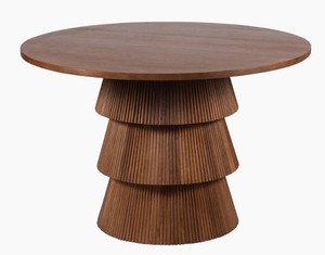 Modern Round Mango Wood Dining <b>Table</b> for 4 Modern Design for Home Furniture - Product Image 2