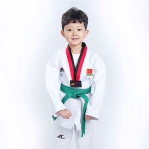 Durable ahorrando blanco Azul Rojo Negro <span class=keywords><strong>Wtf</strong></span> luchador <span class=keywords><strong>Taekwondo</strong></span> <span class=keywords><strong>ropa</strong></span> uniforme - Product Image 5