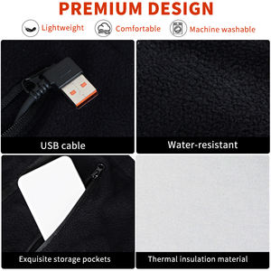 Vestes chauffantes électriques légères lavables personnalisées OEM Gilets chauffants thermiques à batterie rechargeable - Product Image 5