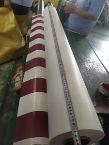 Lona de PVC a rayas de color directo de fábrica DERFLEX, tela industrial de alta calidad <span class=keywords><strong>para</strong></span> alas al aire libre a precio competitivo - Product Image 2