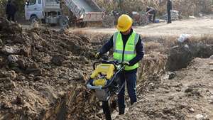 Máy đầm cóc đường VIBROPAC, sản xuất theo yêu cầu, máy đầm nền đường cầm tay, máy đầm nền bằng xăng 4.0KW, dùng trong xây dựng đường - Product Image 5