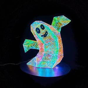Decoración <span class=keywords><strong>de</strong></span> Escena Luminosa con Sombrero <span class=keywords><strong>de</strong></span> Bruja Mágico para Fiesta <span class=keywords><strong>de</strong></span> Halloween, Material PET, <span class=keywords><strong>de</strong></span> Flower World - Product Image 2