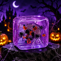 Cadeaux d'Halloween effrayants : Cubes transparents moelleux, non comestibles, pour sacs de bonbons ou farces, cadeaux saisonniers
