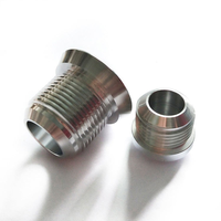 Sambungan Las Aluminium Universal AN16 dengan Ulir Jantan untuk Saluran Bahan Bakar, Minyak, Gas, dan Air