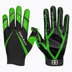 Professional American Football Lineman Gloves Adult Kids Anti-Impact Sport Durable Padded High Sticky Football Receiver Gloves