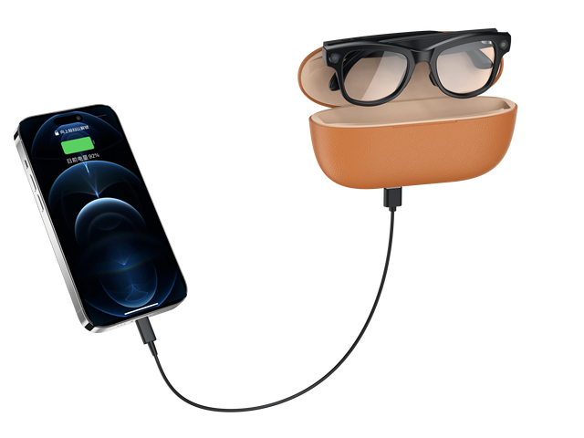 Ai Glass Smart Glasses with Image Recognition Camera for Real-time Translation 8MP Camera IP54 Waterproof