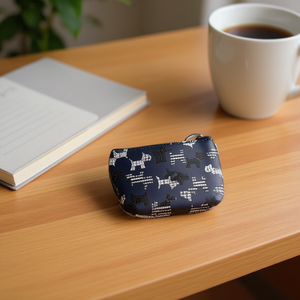 Portamonete a fantasia scozzese con cerniera singola 11,5x9 cm, accessorio moda - Product Image 3