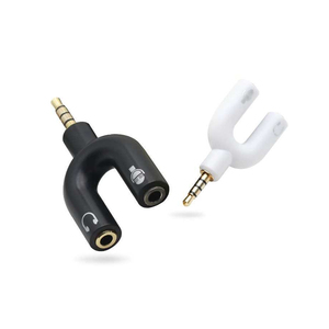 Âm Thanh Chuyển Đổi Điểm 3 Pin Để 4 Pin Cắm 3.5 Mm Splitter 1 Nam Để 2 Nữ 3.5 Mm Jack <span class=keywords><strong>adapter</strong></span> Vài Tai Nghe Máy Tính Điện Thoại - Product Image 2
