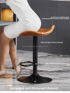 Taburete de Bar Moderno con Asiento Curvo SYT, de Alta Gama, para Microcervecerías, Pubs, Discotecas y Cabinas <span class=keywords><strong>VIP</strong></span> - Product Image 5