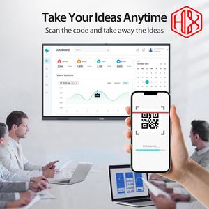 Tableau blanc interactif intelligent pour salle de classe de 98 pouces avec écran LCD 4K multi-touch 40 points, processeur Intel Core I3/I5/I7, Android/Windows, 8 Go/16 Go de RAM - Product Image 6