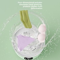 Mini-lave-linge portable sans fil pour sous-vêtements, chaussettes et appareil de lavage compact pour les voyages