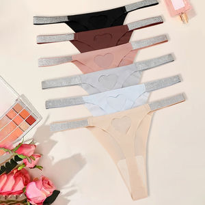 # H123 Perizoma Sexy a Vita Bassa Personalizzato, Slip Senza Cuciture in Seta Ghiaccio, Intimo Comodo e Traspirante per Uso Quotidiano Femminile - Product Image 2