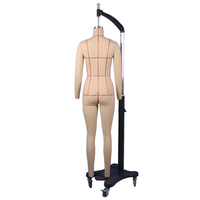 Maniquí de Costura Junmei Talla Europea 34, de Fibra de Vidrio, sin Cabeza, con Pose de Pie, para Diseño de Patrones de Costura