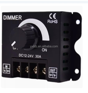 Yixintai LED Dimmer DC 12V 24V 30A 360W có thể điều chỉnh độ sáng đèn bóng đèn Dải điều khiển ánh sáng màu duy nhất cung cấp điện điều khiển - Product Image 3