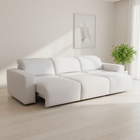 Ensemble de canapé inclinable électrique en tissu velours de luxe Canapé-lit pour salon
