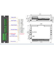 Controlador de Motor Paso a Paso de Circuito Cerrado de CC de Alta Resistencia LEESN Manufacturing DE86, 24-80 VCC, 6 A, Alto Torque, Nema 23/24/34, Router CNC, 384 W