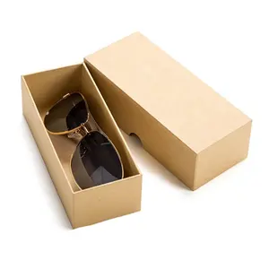 棕色牛皮纸纸板礼品盒太阳镜包装盒个性化首饰盒