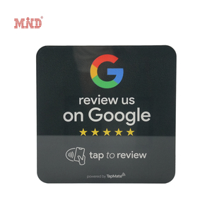 Piastra in Acrilico Personalizzata NFC per <span class=keywords><strong>Recensioni</strong></span> Google e Social Media, Menu e Mappa in Acrilico NFC per Ristoranti - Product Image 3
