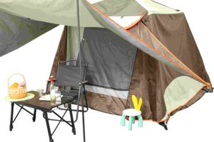 Tente de camping spacieuse à double couche avec <span class=keywords><strong>auvent</strong></span> intégré - Product Image 2