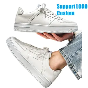 Bahar yeni özel logo düşük üst küçük beyaz ayakkabı erkek sneakers ve basketbol ayakkabıları