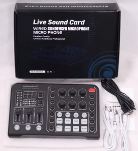 Ensemble de carte son et microphone V8 <span class=keywords><strong>M3</strong></span> S6 M8 V8S, microphone à condensateur professionnel avec compression de référence pour un son cristallin - Product Image 4