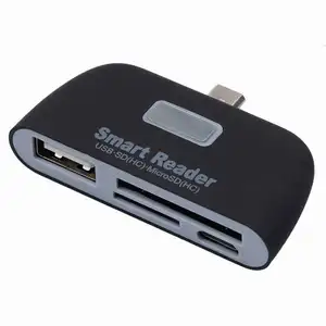 4 Stile 4-in-1-OTG-Kartenleser Typ C /USB 3.1 /S D/TF Multifunktion aler Smart-Adapter mit Ladeans chluss PC-Telefon-Hub