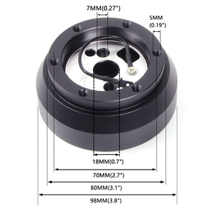Base de volant de voiture 170H en alliage d'aluminium, style course, pour Chevrolet, Jeep, Pontiac - Product Image 2