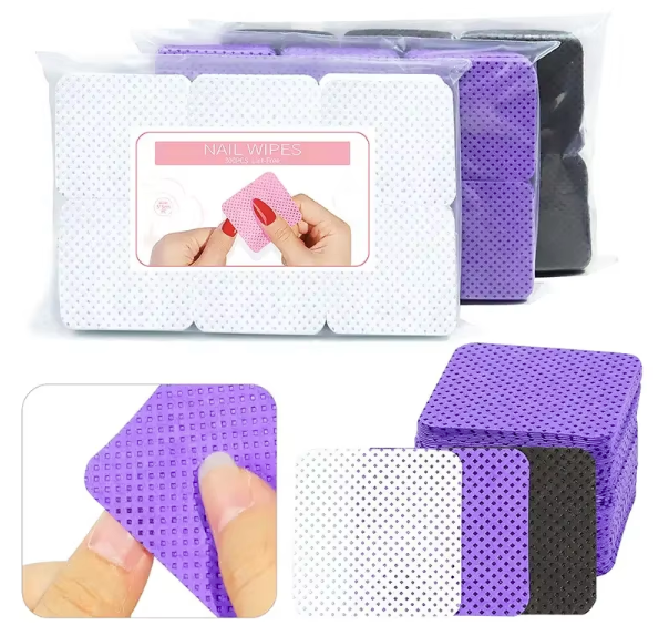 OEM Wholesale Hard to Tear Lint-Free Strong Nail Polish Remover Pads Quickly Remove Gel Polish Large Capacity Economical Pack