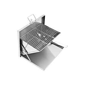 Parrilla de <span class=keywords><strong>Barbacoa</strong></span> Moderna de Acero Inoxidable para Exteriores con Carro, Encendido Piezoeléctrico y Diseño Plegable para Montaje en <span class=keywords><strong>Pared</strong></span>, Venta al por Mayor - Product Image 1