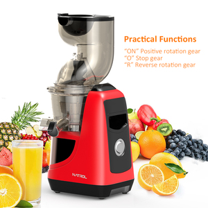 Extracteur de jus à froid commercial à large goulot d'alimentation de 82 mm en acier inoxydable, sélection de plusieurs couleurs - Product Image 2