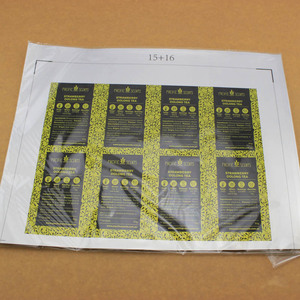 Étiquette de logo auto-adhésive personnalisée de haute qualité, autocollants Foon imperméables adhésifs personnalisés, étiquettes de congélateur - Product Image 1