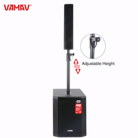 VAMAV Pro Audio AURA 12 500W RMS DSP EFFECTS CLASSE D Haut-parleur colonne actif 12 pouces Prend en charge Bluetooth USB et microphone