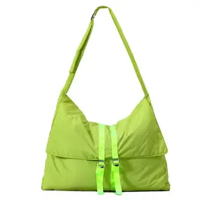 Custom logo women fashion nylon bags big size messenger lady bag wholesale cool girls flip cover shoulder tote bags