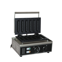 Commercial électrique en acier inoxydable Six grilles haute efficacité maïs croustillant Machine fromage Hot Dog bâton français Muffin saucisse
