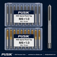 GB DIN371 M2 M20 HSS 6542 TiN Goldbeschichtet 45° #   35 #   Q235 Milder Kohlenstoffstahl Durchgangsbohrung Hochgeschwindigkeits-CNC-Spiralpunkt-Maschinengewindebohrer