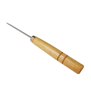 BDRAY Awl 13.6mm Wooden Handle Stainless Steel For <b>Leather</b> Crafting Arts And Crafts - Product Image 5