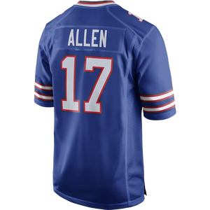 Maillot de football américain cousu de qualité supérieure en gros – Maillot de match 17 Allen respirant et à séchage rapide - Product Image 2