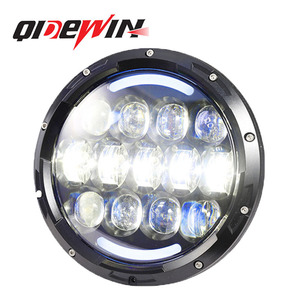 QideWin 7-Inch 13-Bead <b>LED</b> <b>Headlights</b> 25000Lm 70W For Jeep Wrangler Motorcycle - Product Image 4