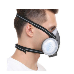 Masque respiratoire industriel avec filtre en caoutchouc pour la protection des travailleurs dans l'exploitation minière et le travail de meulage - Product Image 3