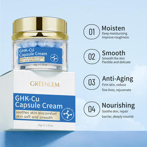 Crème visage végane Greenlem GHK-Cu avec niacinamide et vitamine C pour lutter contre le vieillissement et éclaircir la peau, marque privée - Product Image 1