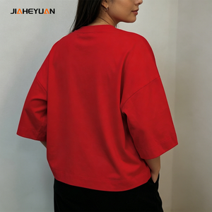 Wholesale Custom Logo High Quality 100% Cotton Crew Neck Low Price Oversized T-<strong>shirt</strong> <strong>Womens</strong> Casual Designer <strong>Shirts</strong> <strong>for</strong> <strong>Women</strong> - Product Image 4