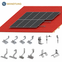 Support de montage de panneau solaire en acier, système de montage au sol pour panneaux solaires, structure de montage réglable pour panneaux photovoltaïques