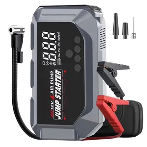 12V pin xe khởi động nhảy khởi động với kỹ thuật số lốp Inflator 150PSI dẫn ánh sáng cho xe tải và xe máy - Product Image 1