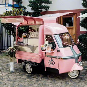 ONLYWE Street Mobile APE Food Truck Acheter Piaggio Ape Espresso Remorque Chariot à café en stock Livraison rapide Vente en gros Meilleur <span class=keywords><strong>prix</strong></span> - Product Image 6