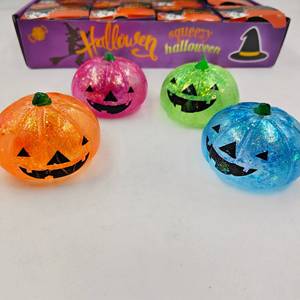 Juguete Antiestrés de Calabaza de Halloween 2026, Juguete Blandito con Purpurina para Aliviar el Estrés - Product Image 3