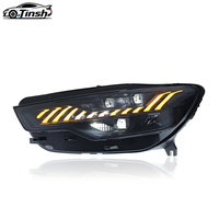 Conjunto de Faros LED Estilo RS Actualizados para Audi A6 C7 2012-2015 con Señal de Giro Secuencial
